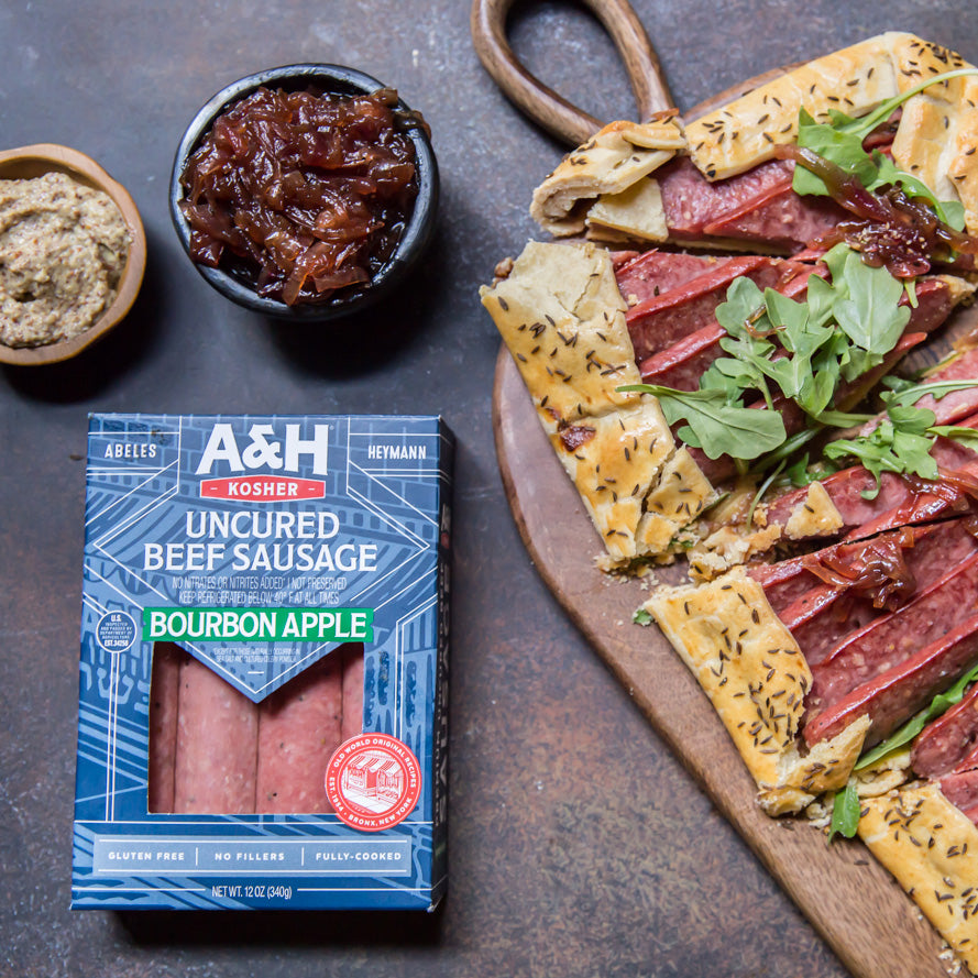 Sausage Galette with Apple Cider Onion Jam