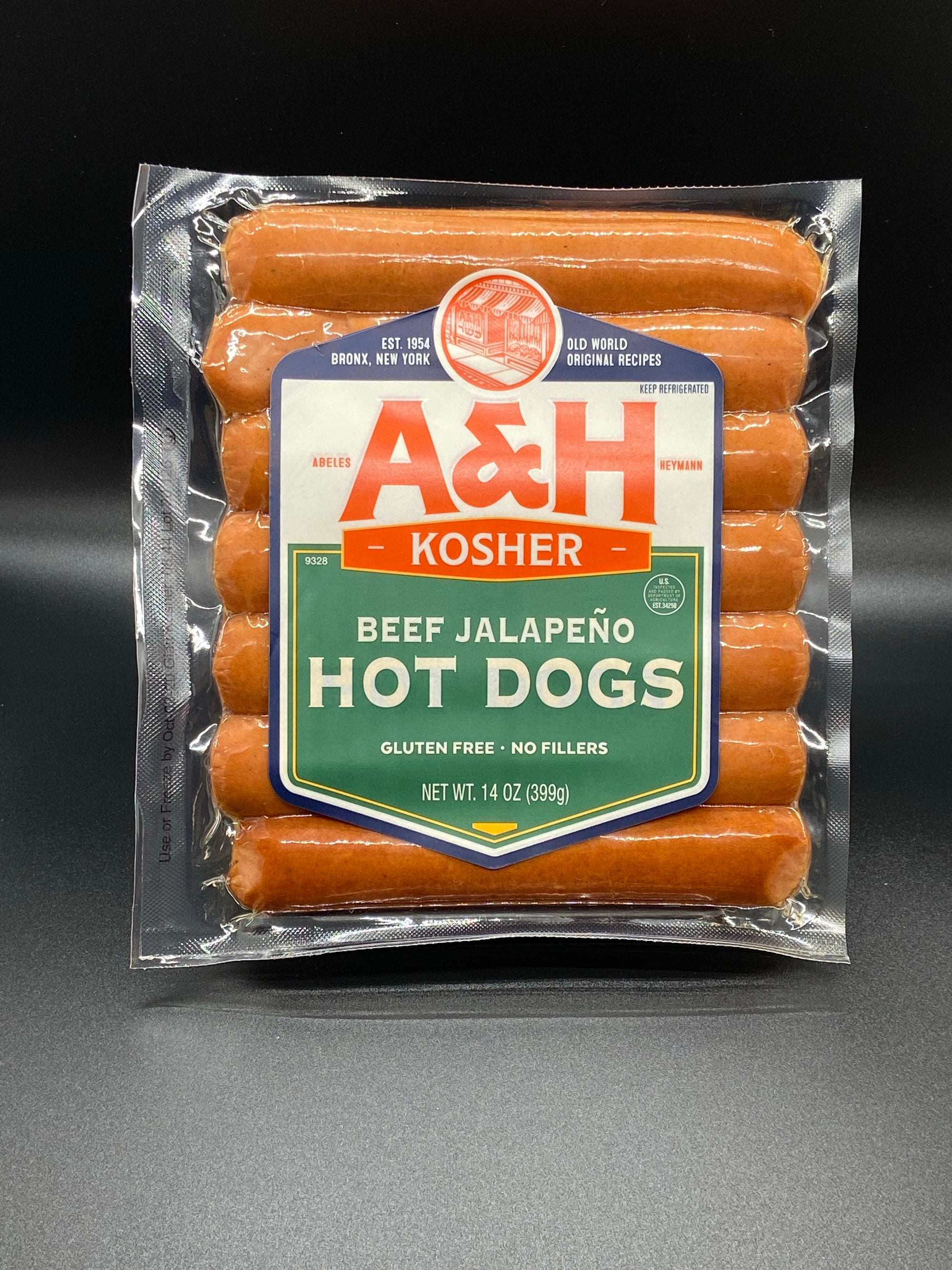 All Beef Jalapeno Hot Dogs 14 oz.