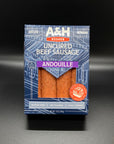 A & H Uncured Beef Andouille Sausage 12 oz.