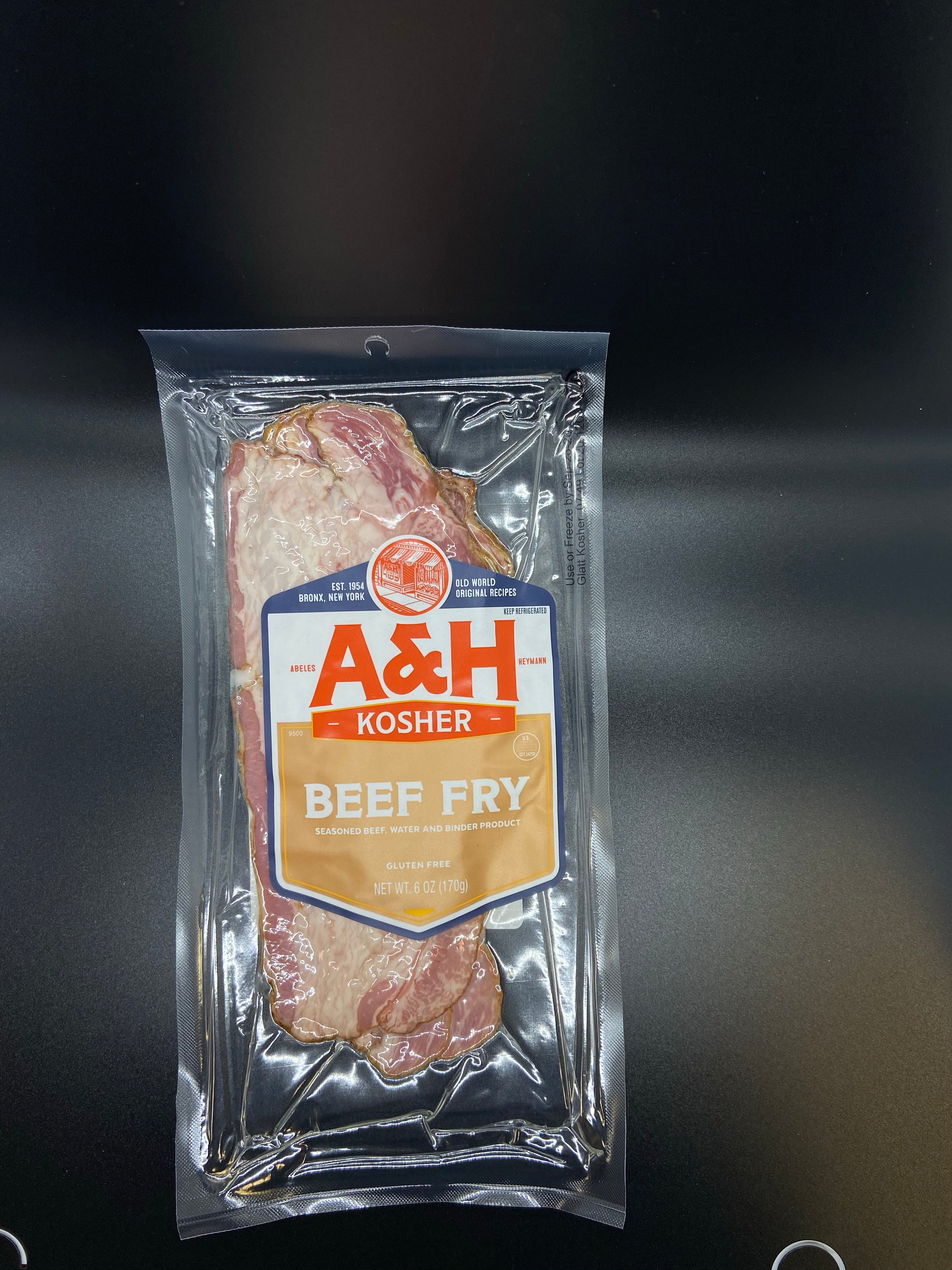 A &amp; H Sliced Kosher Sliced Beef Fry 6 oz.