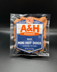 A & H All Beef Mini Hot Dogs 12 oz.