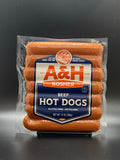 Abeles & Heymann Kosher Uncured Beef Hot Dogs, 12 oz, 3 ct