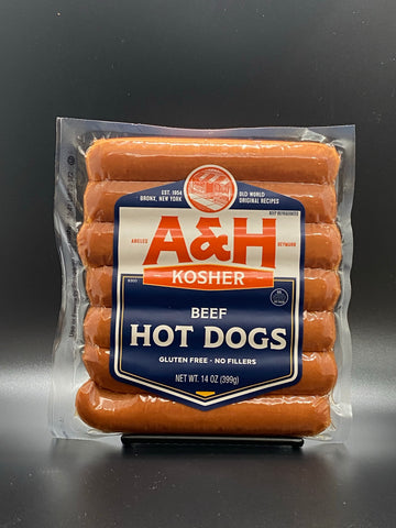 A & H All Beef Mini Hot Dogs 12 oz.